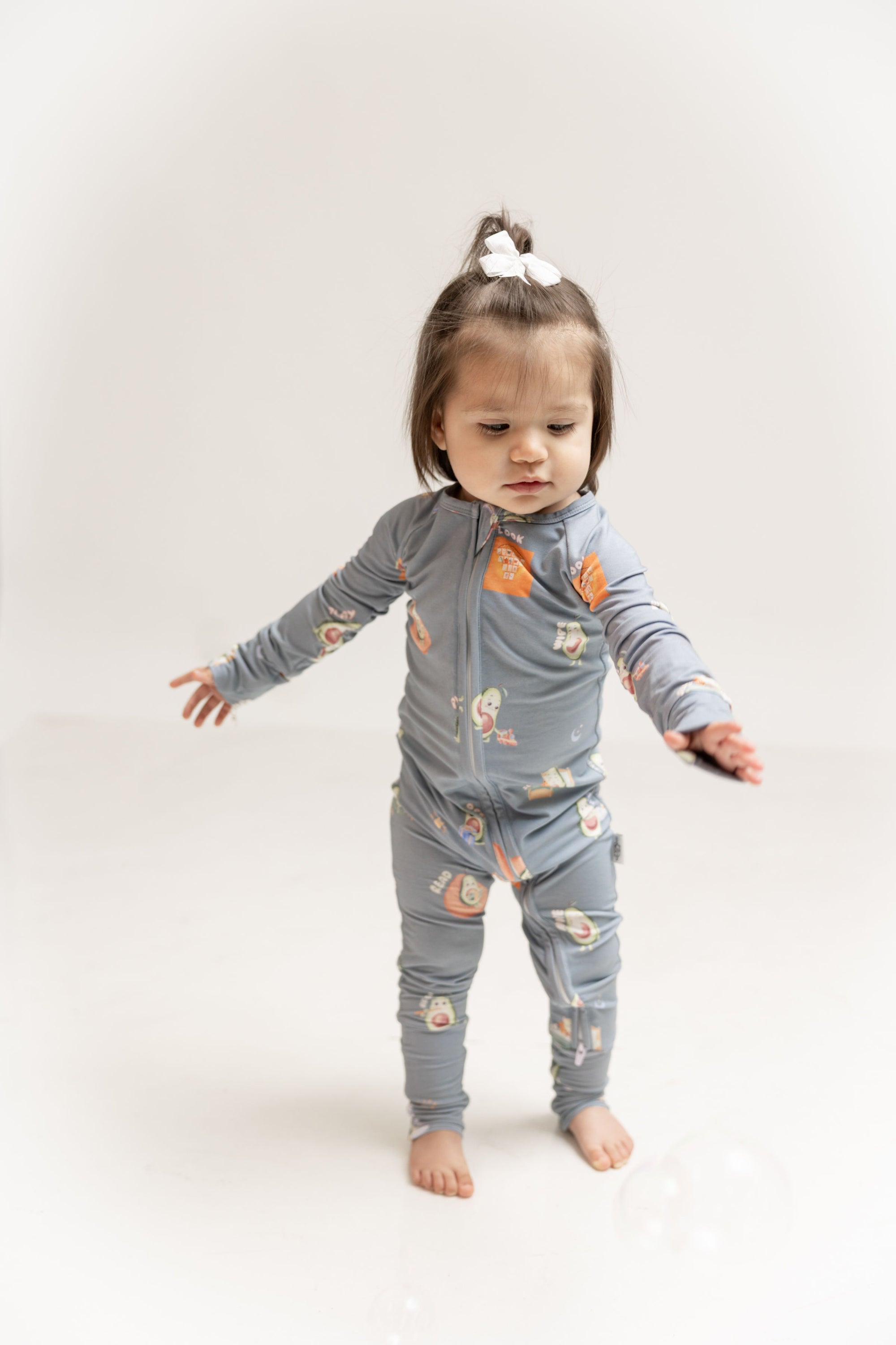 The Little Mover Zip Onesie - Actions Collection